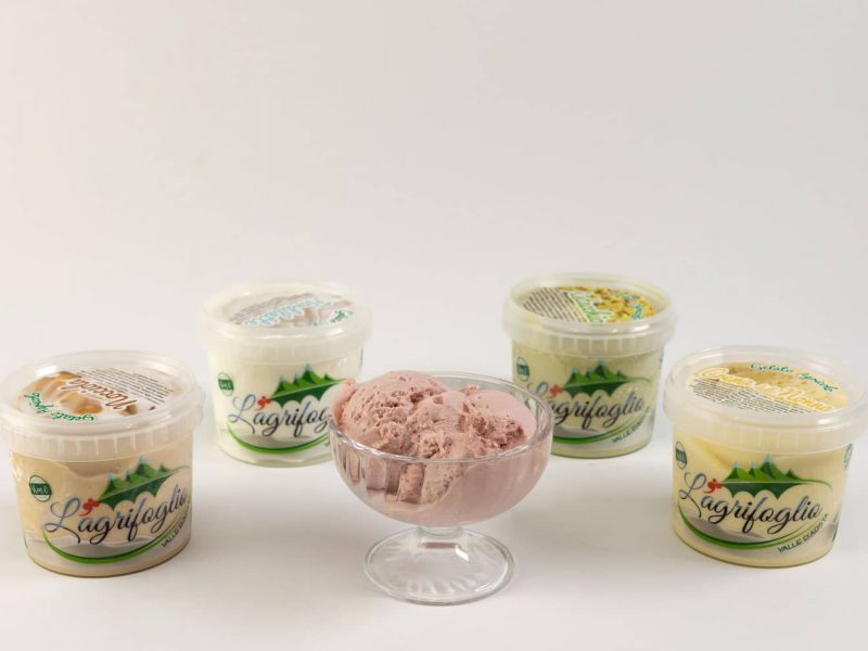 Gelato artigianale a km0 dell'Agrifoglio